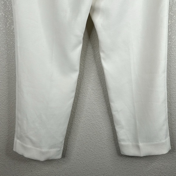 Worthington Off White Slim Fit Career Business Straight Leg Pants Size 12 - Picture 7 of 9